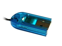 Card Reader ( USB Stick Kartenleser ) für TransFlash / MicroSD (Blau)