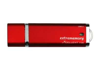 USB FlashDrive 8GB Extrememory XCellent (Rot) USB 3.0 Blister